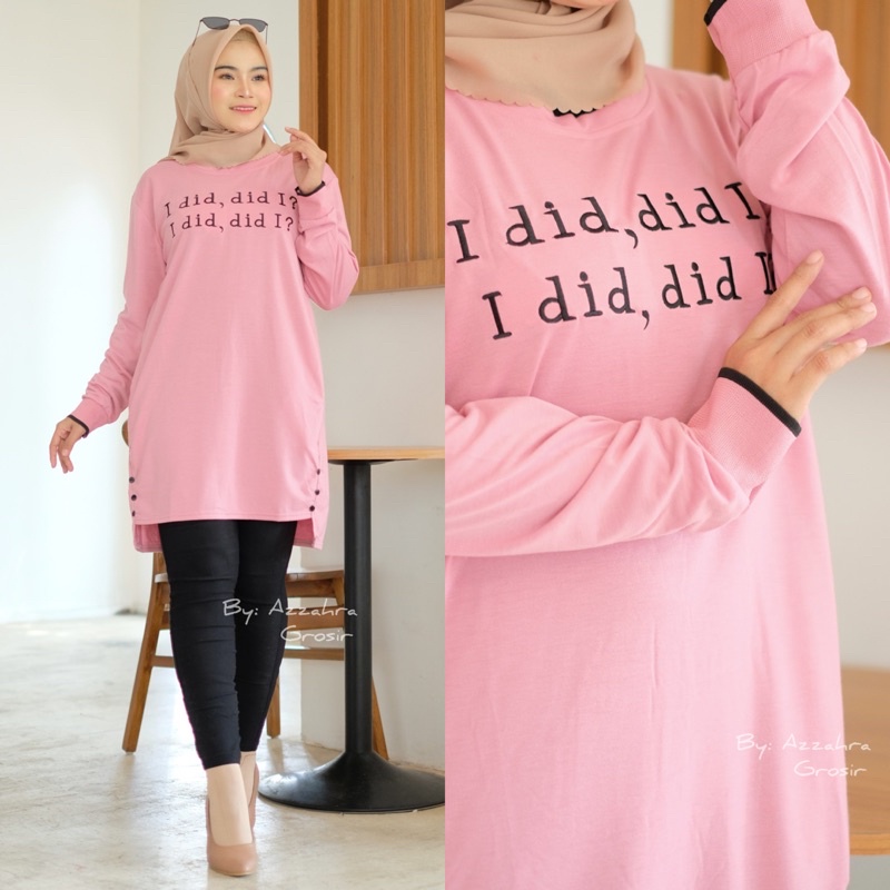 I did Tunik - Tunik Babyterry Import Bordir LD102+ / Rib Sporty + Saku Kiri kanan / R.28 - 268-6097