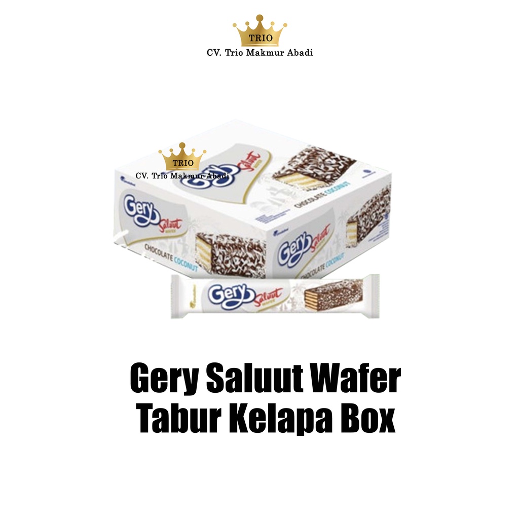 

Gery Saluut Wafer Coklat Tabur Kelapa Box Isi 12 pcs