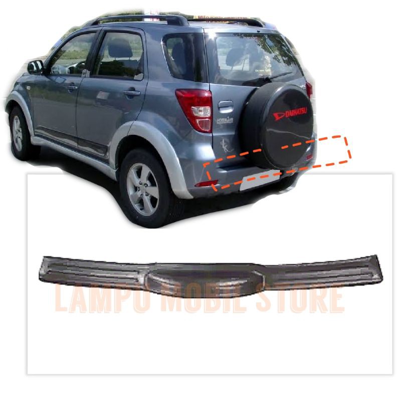 Sillplate Pengaman Pijakan Bumper Belakang Daihatsu Terios 2006-2018