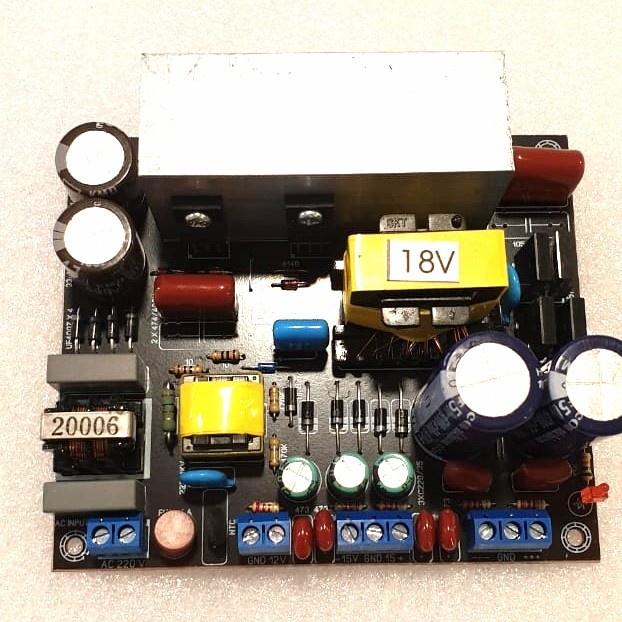 SMPS TRAFO SWITCHING 10A CT 18V 200WATT EXTRA 1.5A CT15&0-12V
