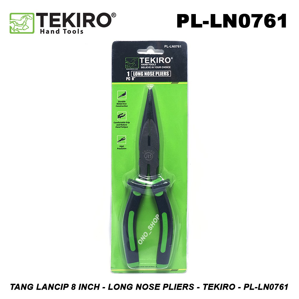 Tang Lancip 8 Inch Long Nose Pliers Tekiro PL-LN0761