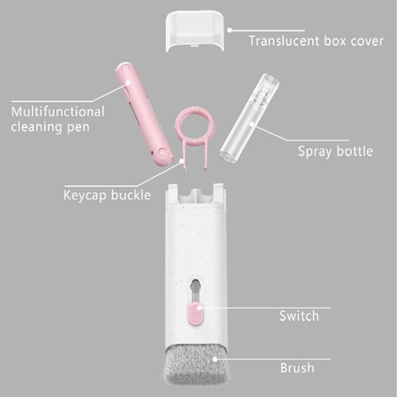 7in1 Pen Brush Pembersih Keyboard Komputer / Headset