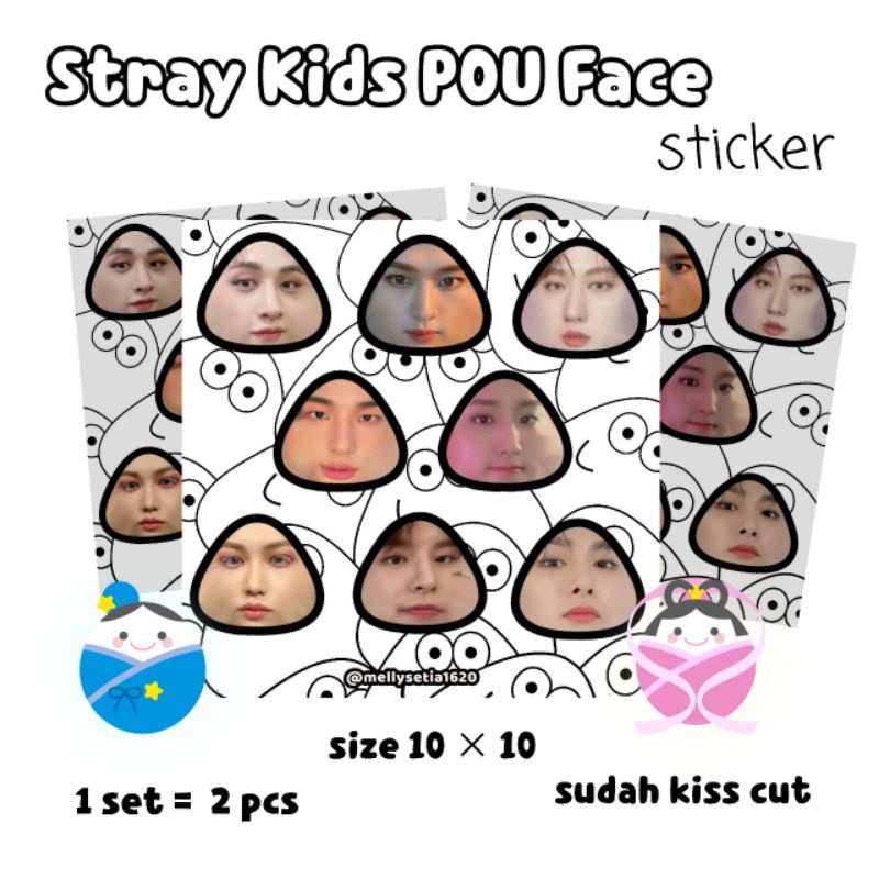 

StrayKids / skz POU sticker (kisscut) STRAY KIDS