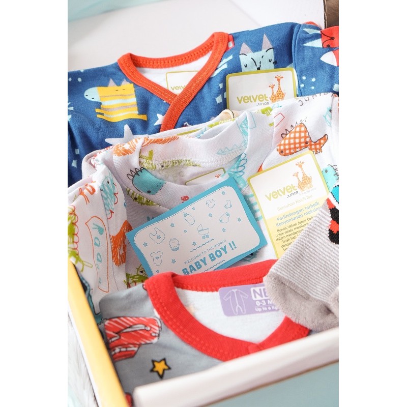 Paket Kado/Hampers Bayi Mix Velvet Junior/Gift Set bayi-5