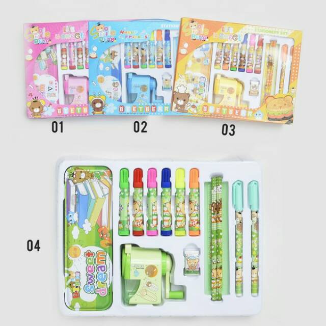 

RILAKKUMA Stationary Paper Set Isi 14in1 LKC1055
