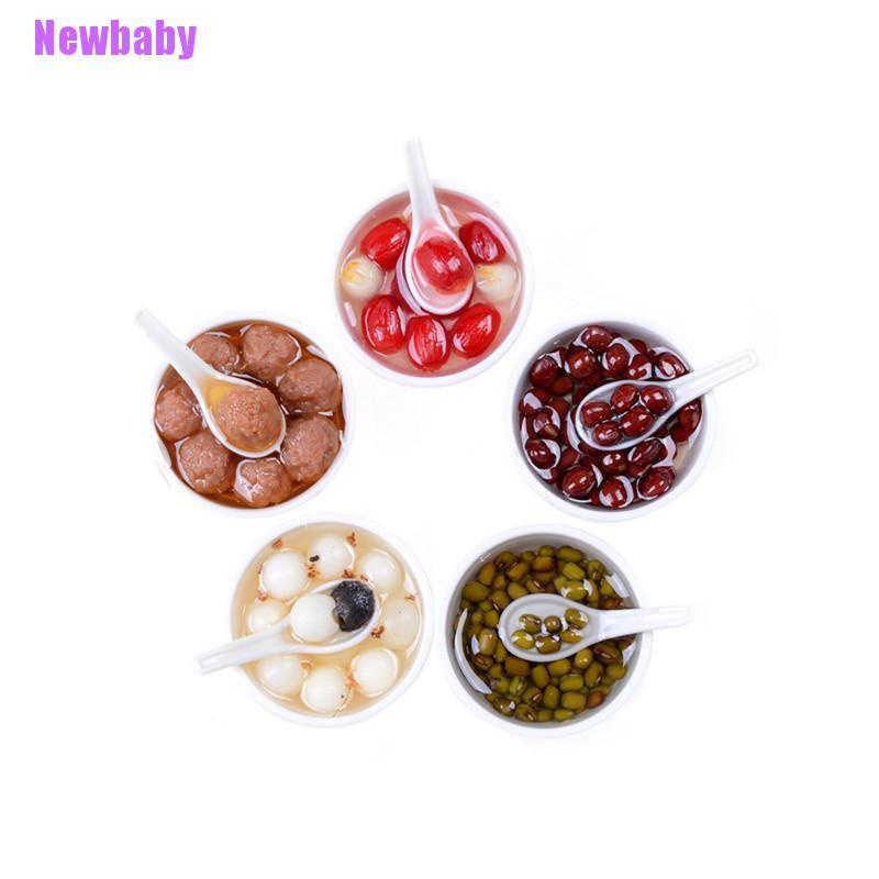 (Newbaby) 5pcs / Set Mainan Miniatur Makanan Cina Skala 1: 12 Untuk Dekorasi Rumah Boneka