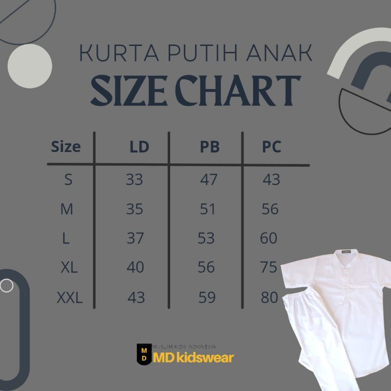 Koko Muslim Putih Anak Laki-Laki ||by MD Kidswear Original