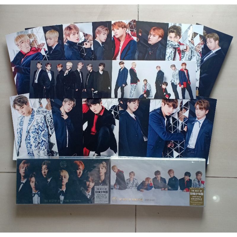 (READY) RARE JAPAN SHARING sisa jhope THE BEST OF BTS JAPAN AND KOREA EDITION MEMBER SET