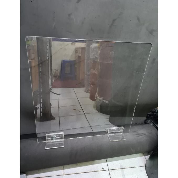 

Sekat pembatas acrylic anti corona 3mm x 50cm x40cm