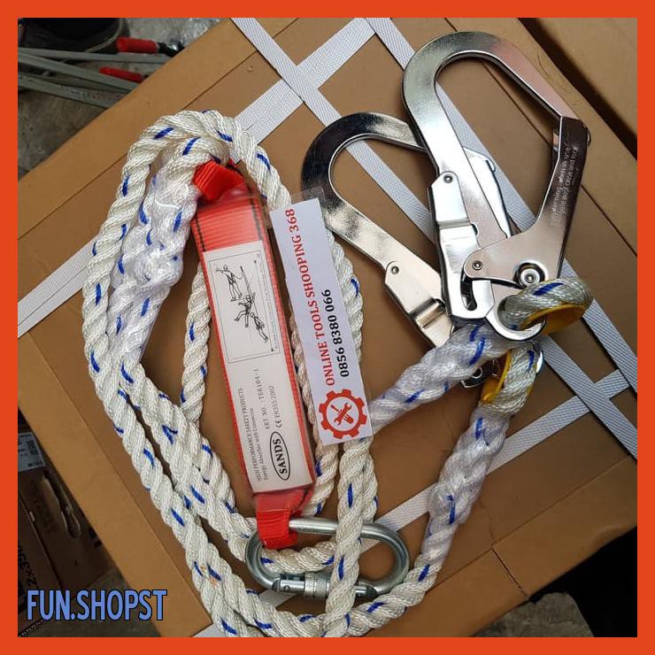 

ABSORBER LANYARD BODY HARNESS DOUBLE 2 BIG HOOK BESAR EXTRA SAFETY
