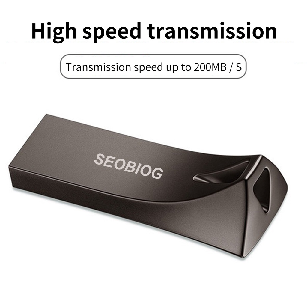 (Huluboy) Seobiog Flash Memory Stick Usb 3.1 Transmisi Kecepatan Tinggi Bahan Metal Untuk Speaker