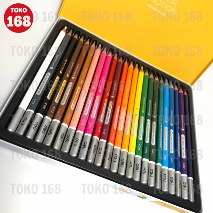 

DELI Colored Pencil 24 Colors / Pensil Warna 24 Warna C00225 (SET)