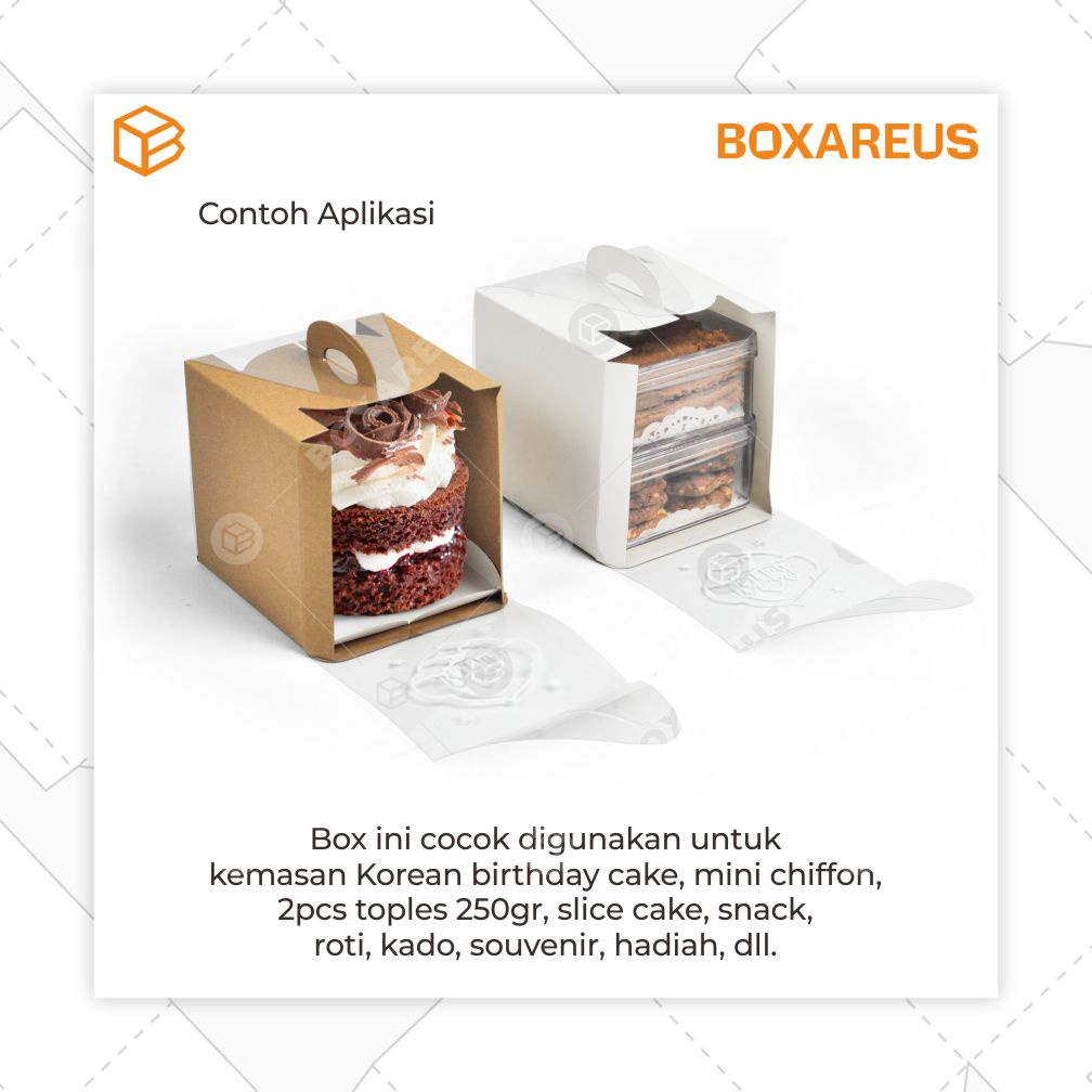 Kotak Kue, Cake Box, Kotak Kemasan, Packaging, Mini Cake, Gift Box, Kado Souvenir | 41212 (20pcs)