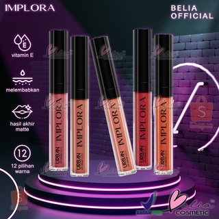 Image of ❤ BELIA ❤ IMPLORA ✔️BPOM Urban Lip Cream Matte Velvet ( lipcream Lipstick Lipstik )