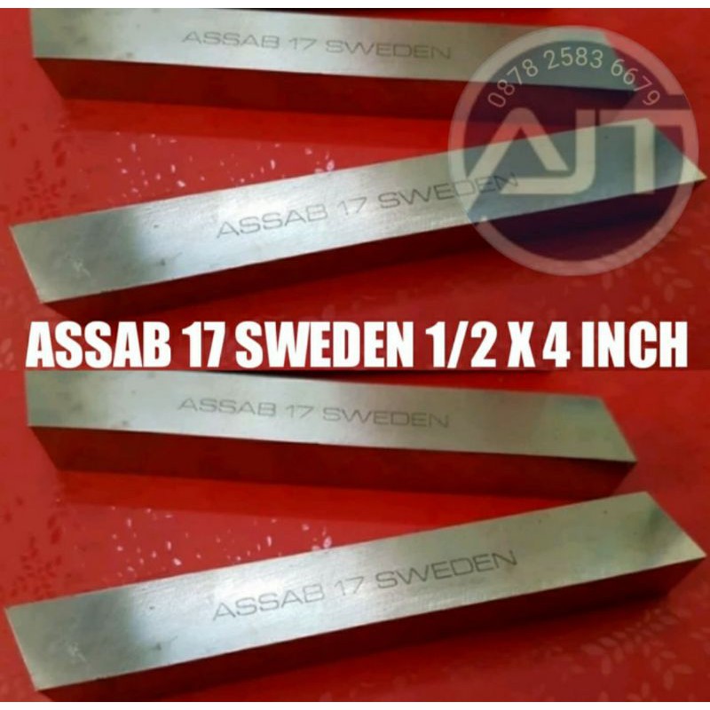 PAHAT BUBUT HSS 1/2 X 4 INCH ASSAB 17 SWEDEN MATA PISAU BUBUT HSS MATA PAHAT BUBUT HSS MATA BUBUT