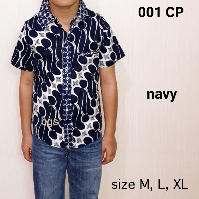 Grosir Kemeja 001 Cp# Kemeja Batik Anak Anak Motif Parang Katun Stretchy 58XKabcNbo366
