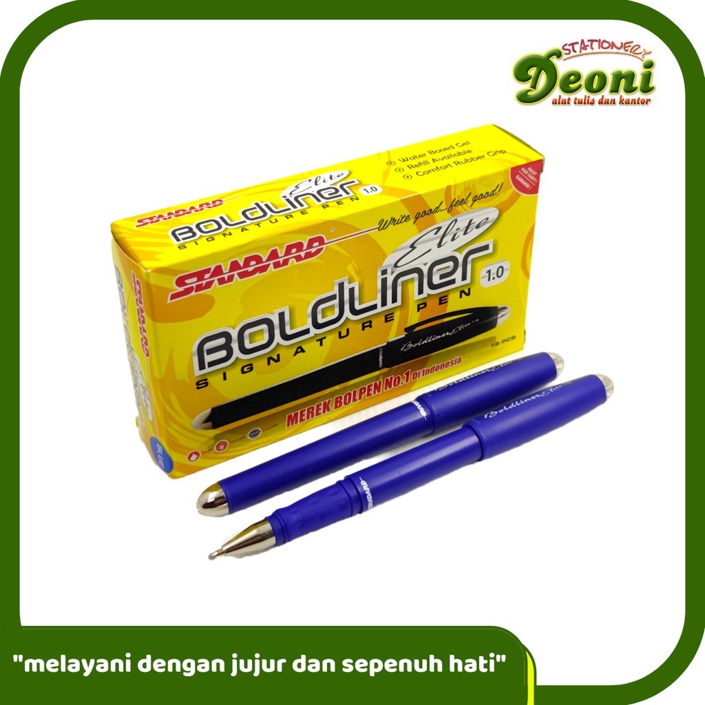 

STANDARD Boldliner Elite Signature Pen Pulpen Pena 1.0 mm Biru