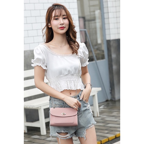 CYS Tas Selempang Wanita Rantai Klip Tas Mini Tas Wanita Cantik Fashion Korea Tas Import Berkualitas T79