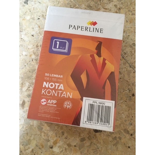 

buku nota 1 rangkap paperline 108/155 mm harga per pak isi 10 bk