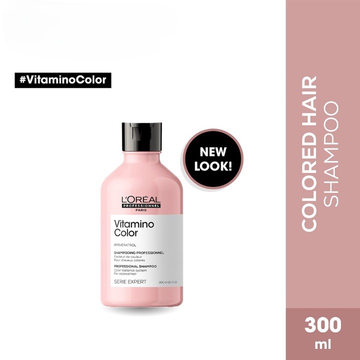 LOREAL Serie Expert Vitamino Color Shampoo - Shampo Perawatan Pewarna Rambut Berwarna 300 ml