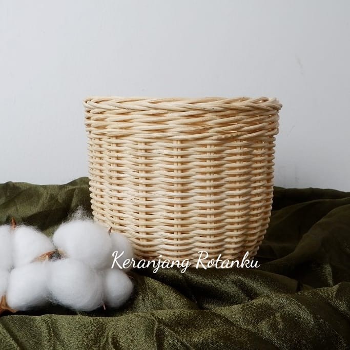 keranjang rotan lingkar 17x16