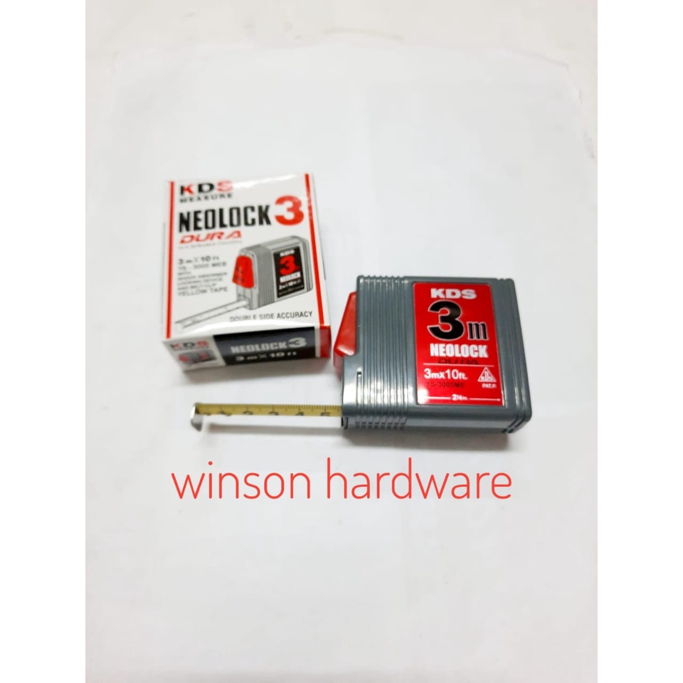 Meteran KDS 3 Meter - Rol Neolock Measure Tape 3M Original Jepang