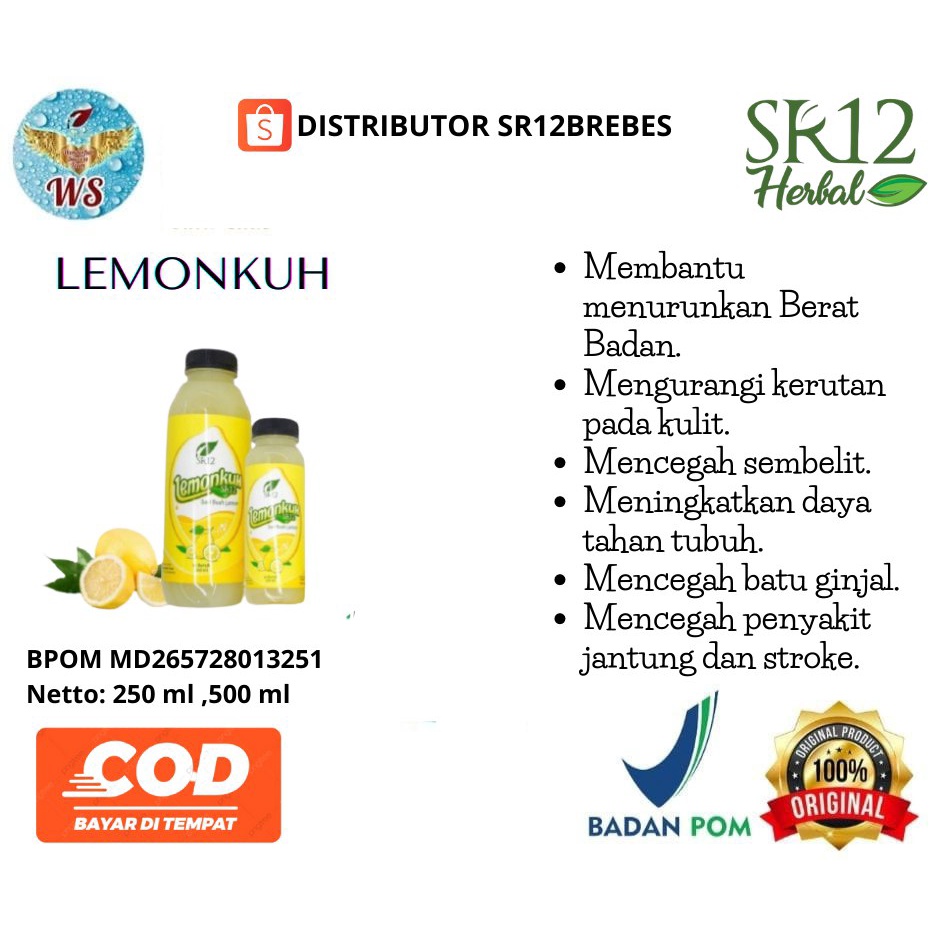 

LEMONKUH SR12 MINUMAN SARI LEMON ASLI