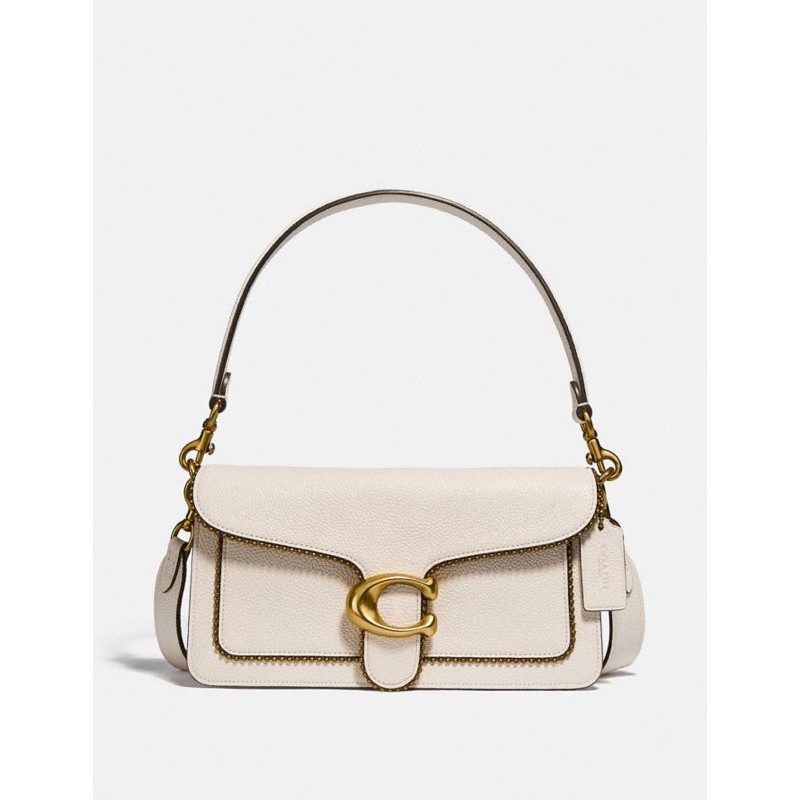 COC 7168 Tabby Shoulder Bag 26 With Beadchain - Chalk