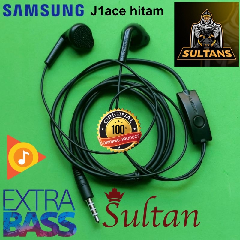 PROMO HANDSFREE samsung c550 J1 ace original hitam suara bagus bahan kabel tebal