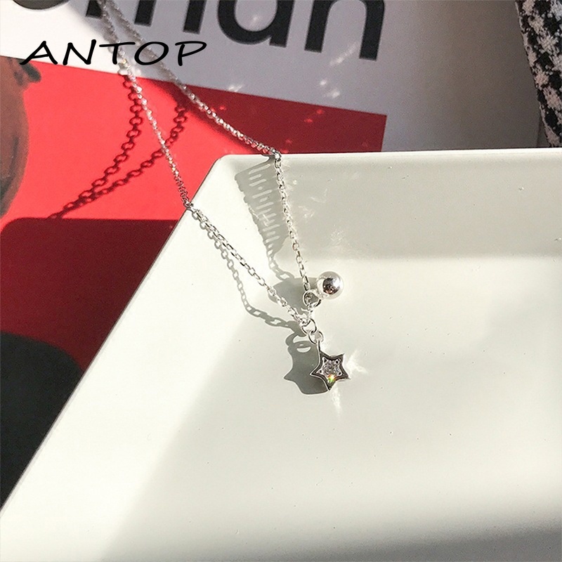 Liontin Lonceng Kalung Bel Bintang Sederhana Aksesoris Fashion ANTOP