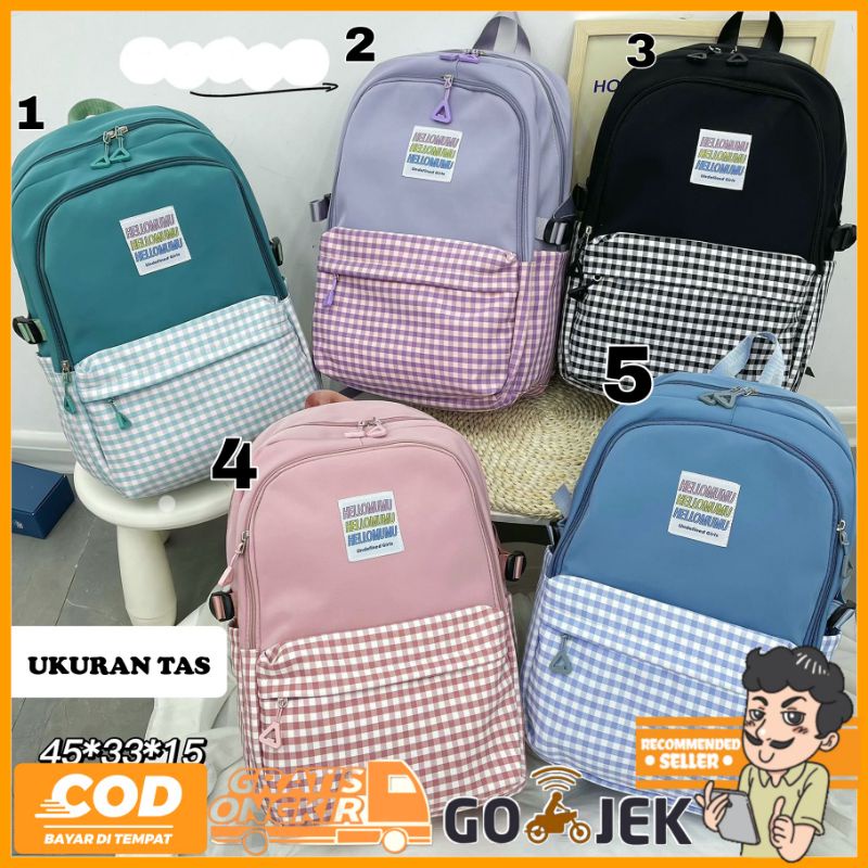 Tas Ransel Sekolah Anak Perempuan Backpack Anak Tas Anak Sekolah SD SMP SMA HT.002