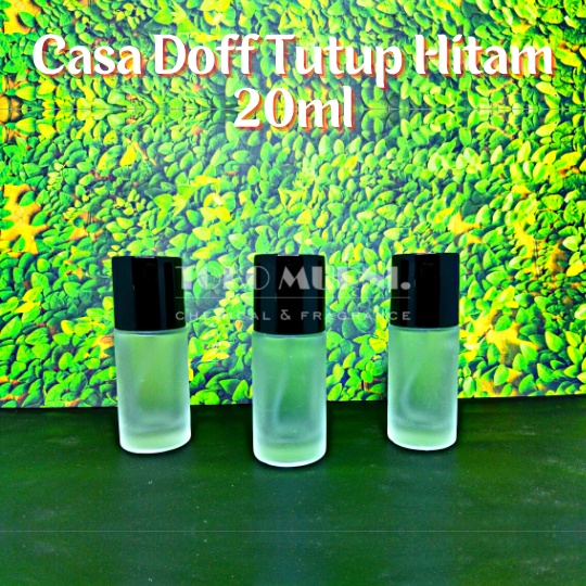 Botol Parfum Casa Doff Tutup Hitam 20ml