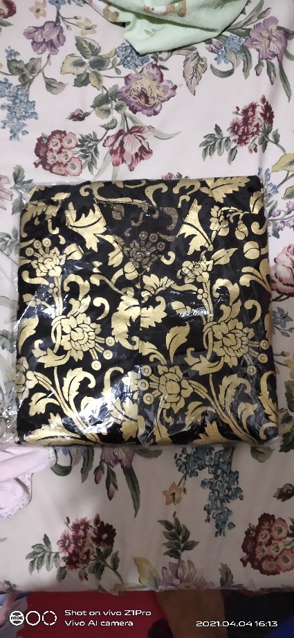 Maura Couple Gamis All Size & Jumbo Batik Prada Bakung Kembang Gede B153 Fashion Muslim