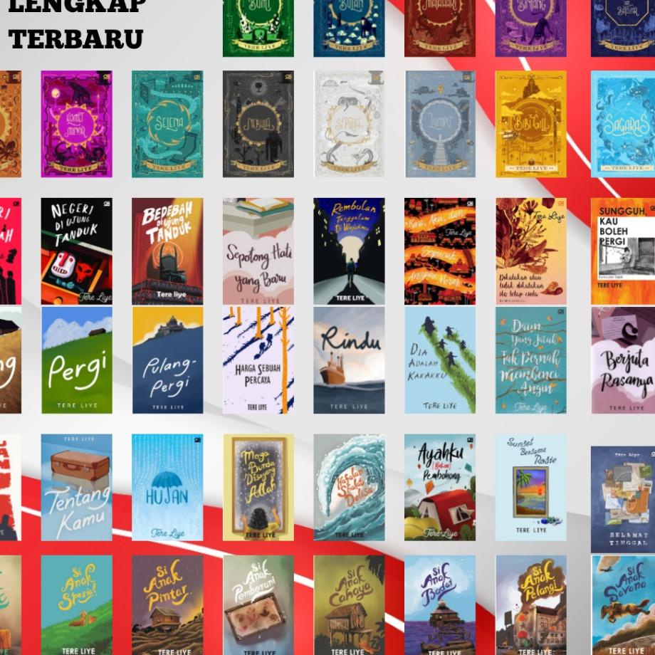 Terbaik.. Bebas Pilih Buku Novel Karya Tere Liye Paket Lengkap Series Serial Terbaru : Sagaras Bibi 