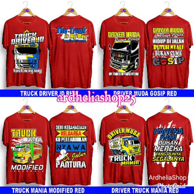 Baju Tshirt Truck Oleng/truck Mania driver muda