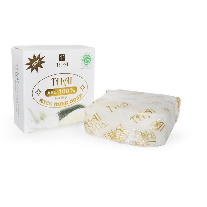 7YR Buhotei Grosir SABUN THAI GOATS MILK SOAP 50gr | SABUN SUSU KAMBING BPOM Thailand Rice Milk✶ (Te