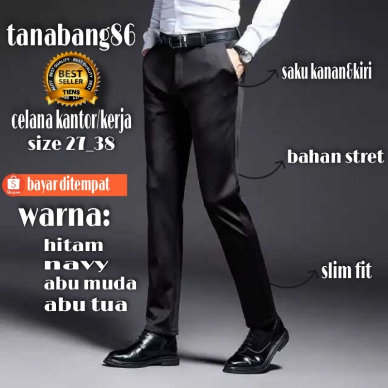 CELANA KERJA PRIA | CELANA KANTOR PRIA | CELANA KERJA | CELANA SLIM FIT | CELANA KERJA LAKI LAKI