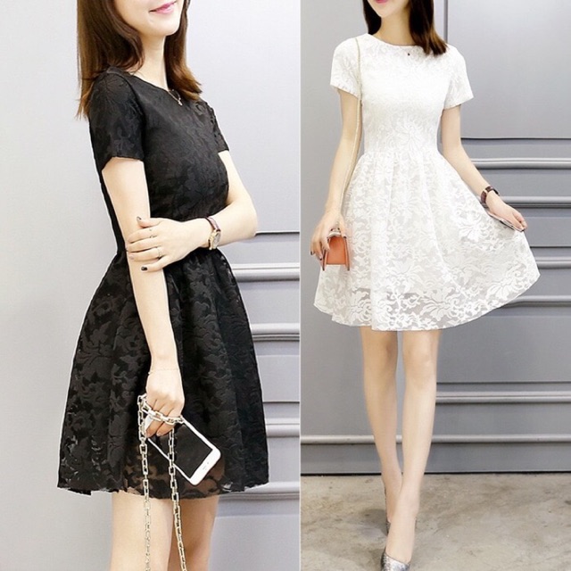 Korea Floral Lace Dress