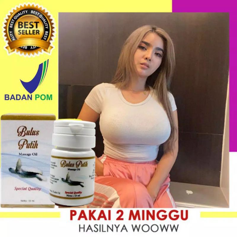 BPOM Minyak Bulus Putih Pembesar Dan Pengencang Payudara Montok Massage Oil Original 100% Asli