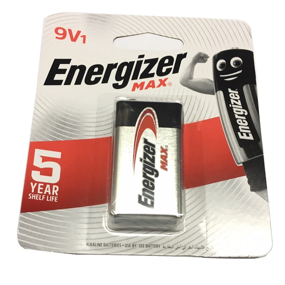 Batu Baterai Energizer Max 9V Alkaline - Batere Battery kotak 9 volt