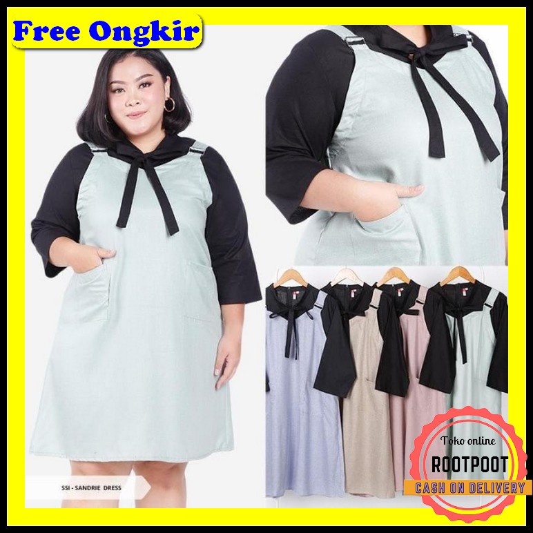 Kiku Midi Dress By Moela Baju Atasan Midi Dress Wanita Daster Baju Ibu Dress Hamil Jumbo/Baju Hami