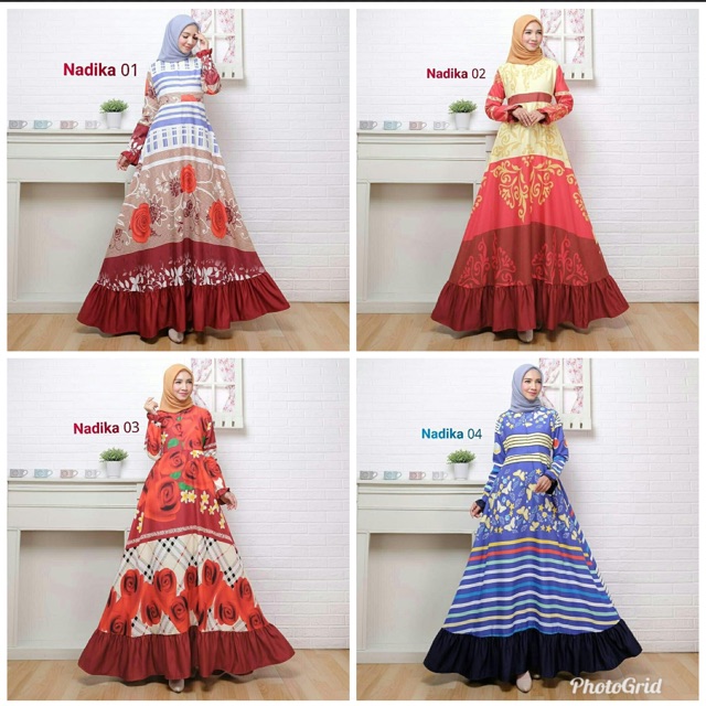 FC- NADIKA MAXI / GAMIS WANITA MODERN MURAH