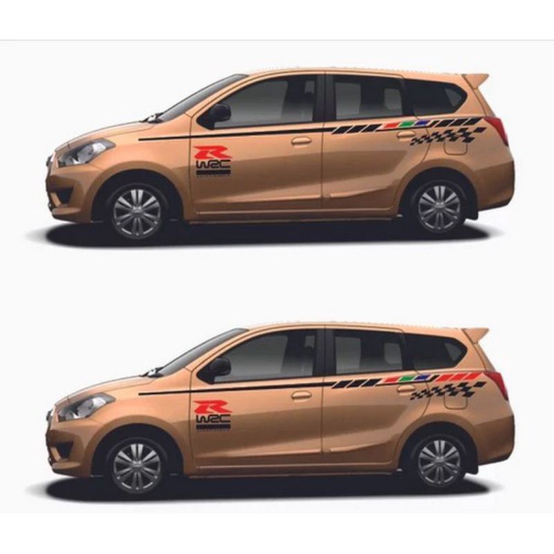 stiker mobil Datsun go keren sticker cutting mobil
