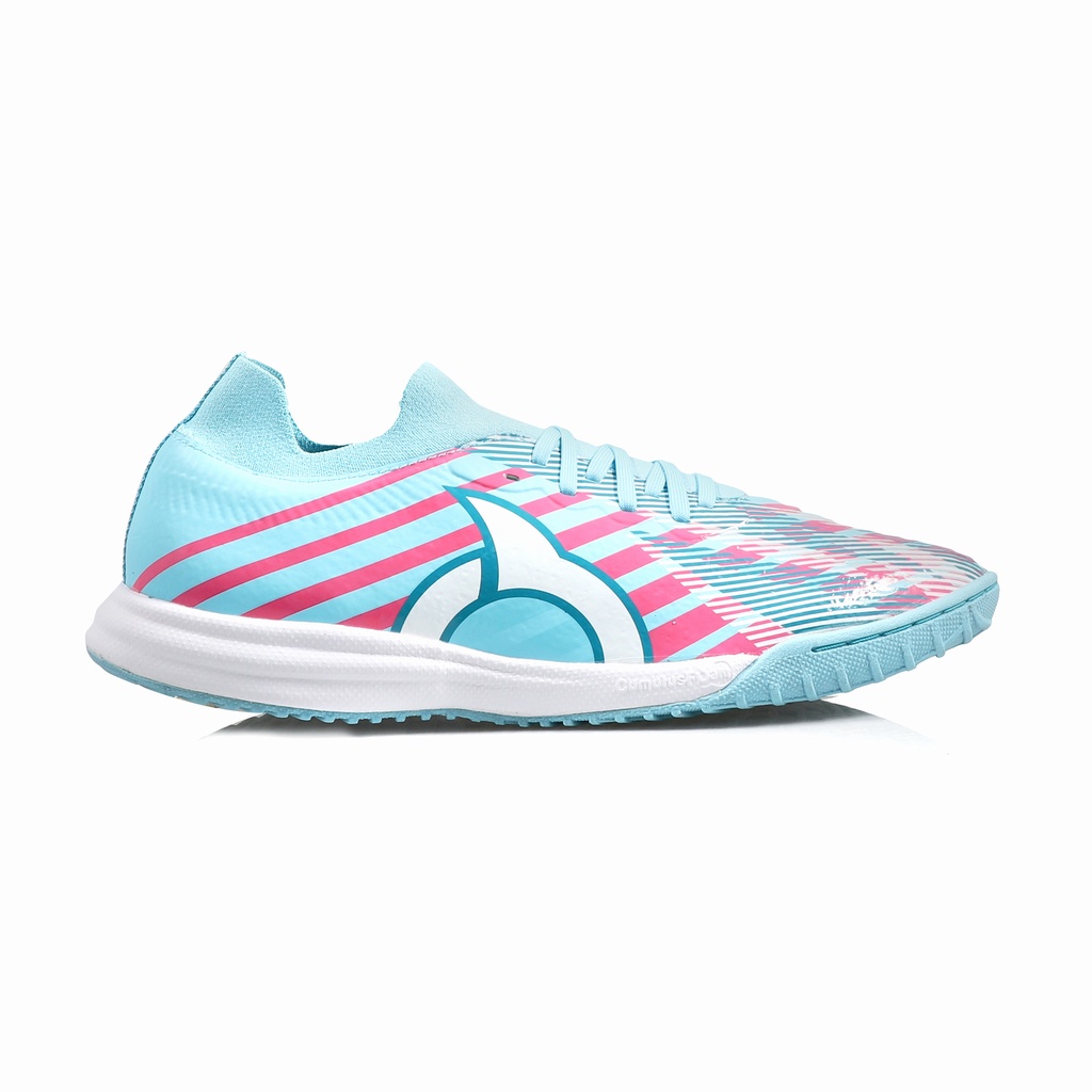 SEPATU FUTSAL ORTUSEIGHT CATALYST GLITCH IN - AQUA PINK WHITE