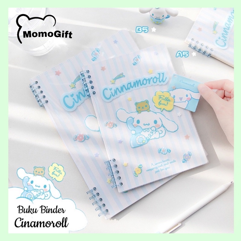 

Buku Binder Cantik Buku Tulis A5 B5 Cinamoroll Dan Bear Rabbit - SN06 MB03