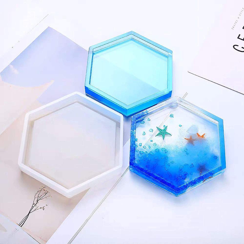 Suyo Cetakan Silikon Polygon Epoxy Craft Handmade Coaster