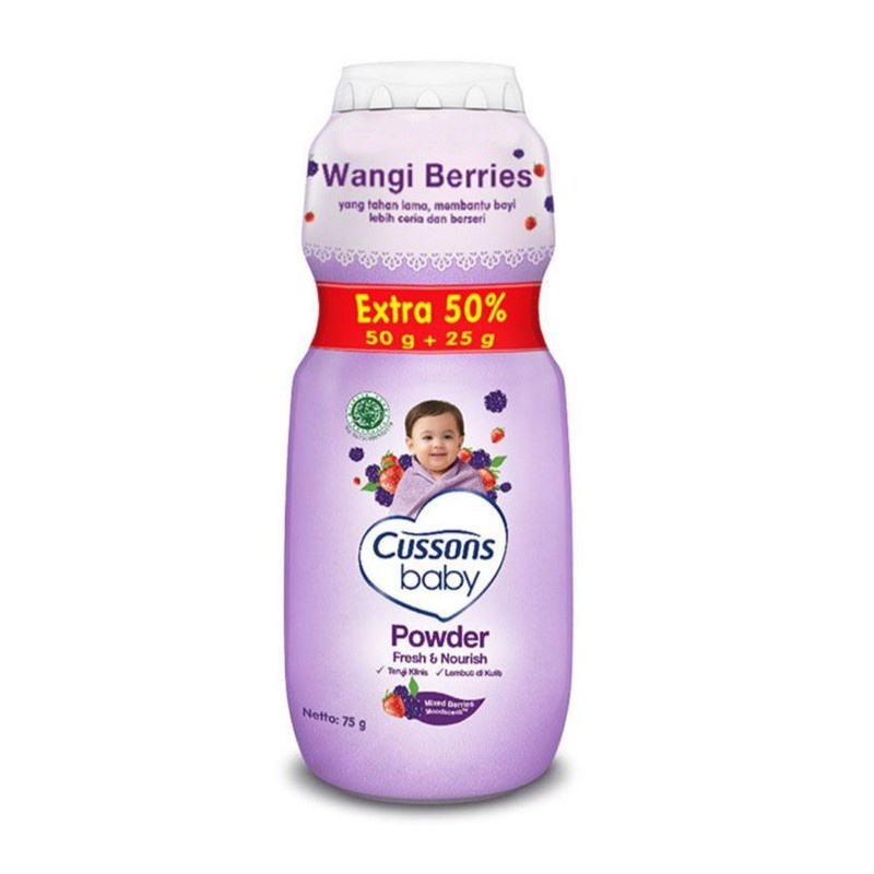 CUSSON BABY POWDER 75GR (50G + 25G) FRESH & NOURISH