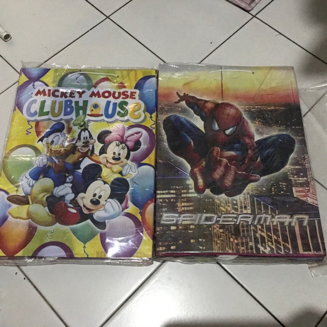 

Goodie Bag Paperbag Snack Mix Karakter Ulang Tahun