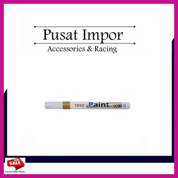 

VERCOCAR- SPIDOL BAN TOYO GOLD - PAINT MARKER TOYO KUALITAS TERBAIK - WARNA EMAS -ASLIII.