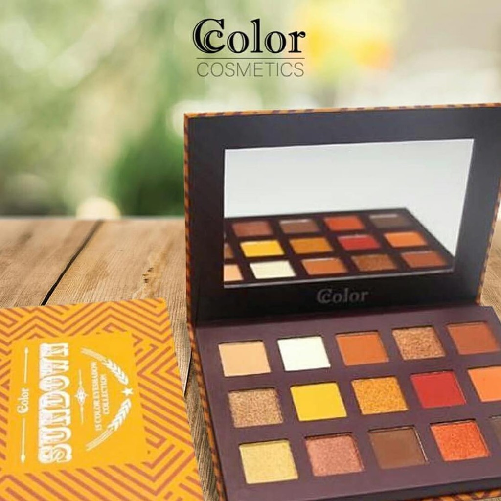 CCOLOR COSMETICS 15 COLOR EYESHADOW PALETTE - SUNDOWN